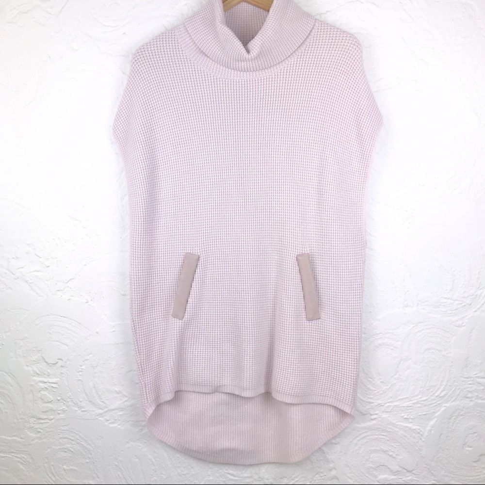 Rachel Cole Blush Pink Waffle Knit Popover Tunic